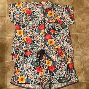 NWT Loft floral pj shorts set